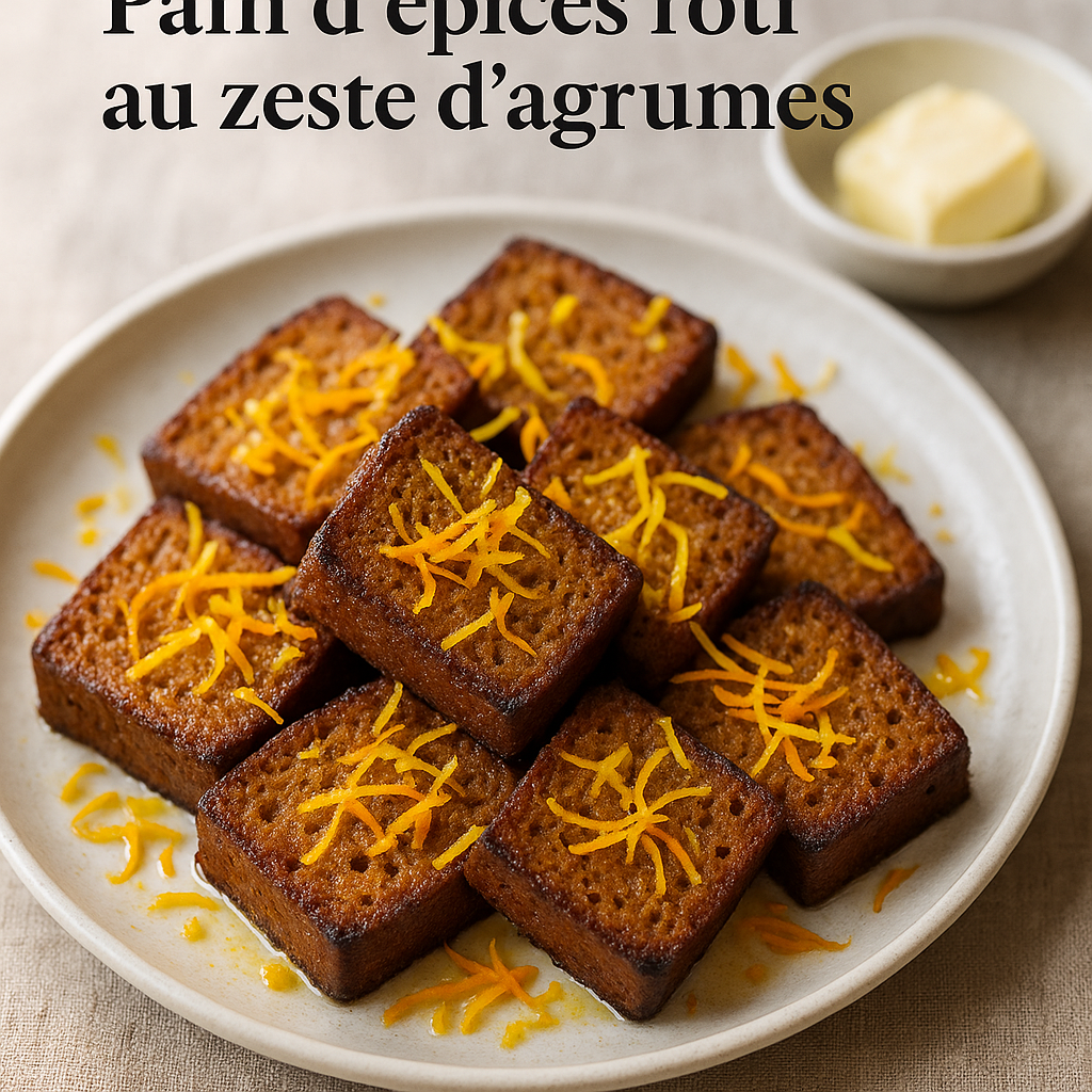 Image de Pain d'épices rôti au zeste d'agrumes